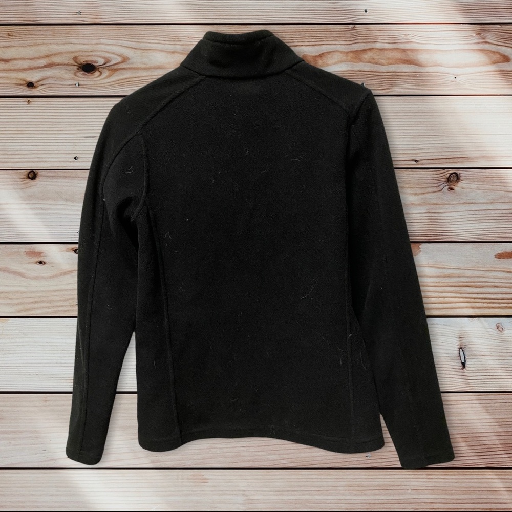 Patagonia Synchilla Black Full Zip Warm Size Medium Long Sleeve Zip Sweater - Picture 6 of 7